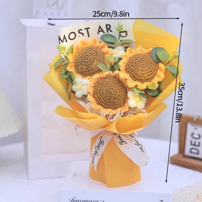 Crochet Sun Flower Bouquet