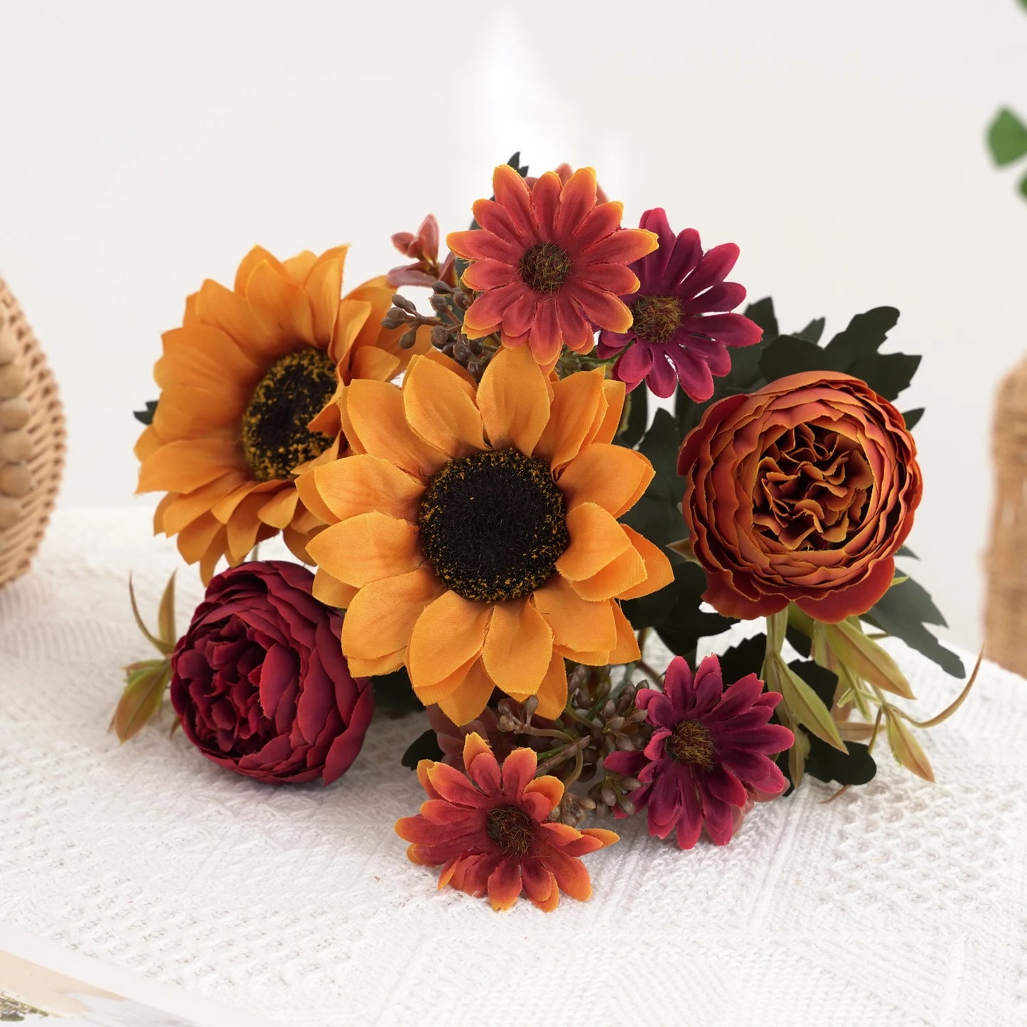 Artificial Sunflowers/Peony Bouquet