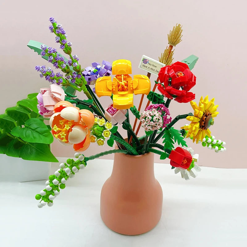 Flower Bouquet Mini Building Blocks