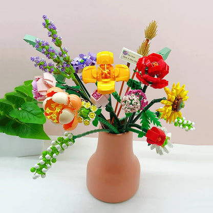 Flower Bouquet Mini Building Blocks