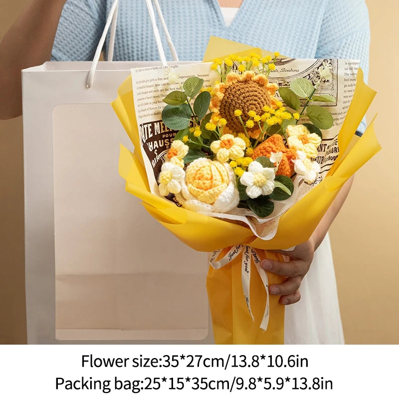 Crochet Sun Flower Bouquet