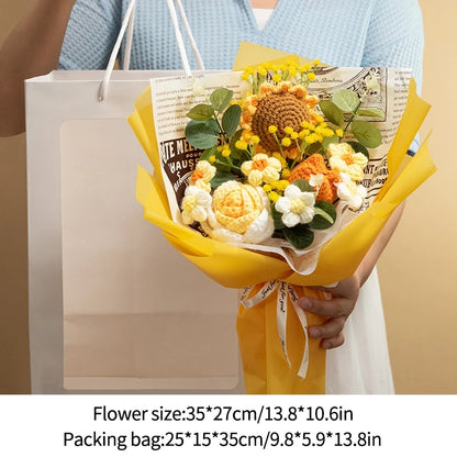 Crochet Sun Flower Bouquet